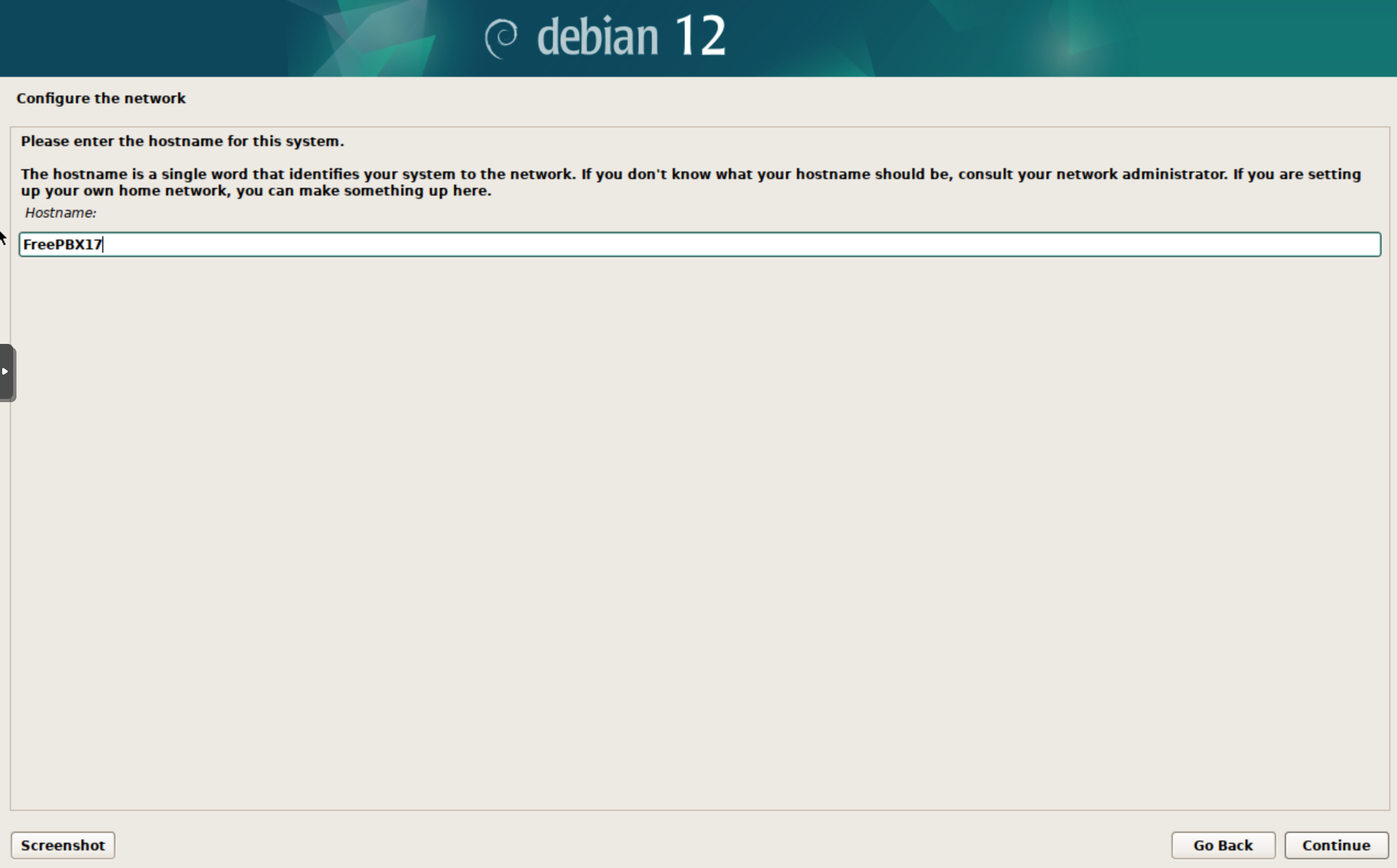 تنظیمات هاست در نصب Debian 12