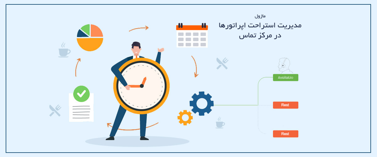 ماژول مدیریت درخواست استراحت | مدیریت هوشمند زمان استراحت اپراتورها
